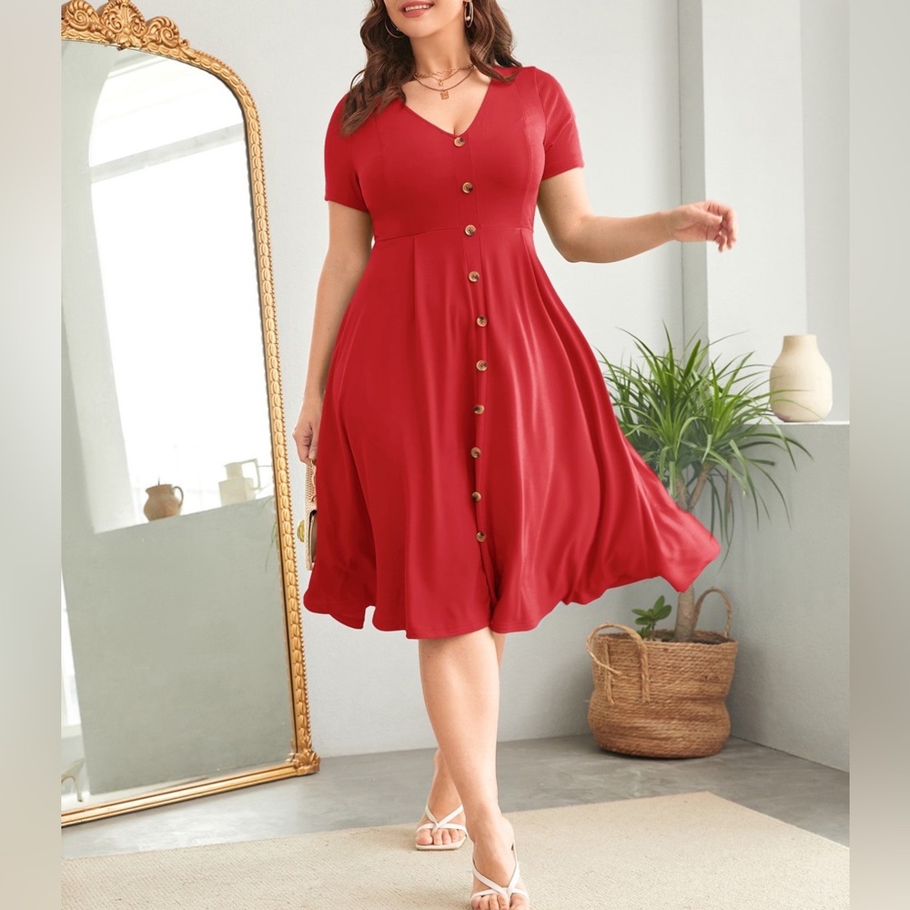 SHEIN Red Dress